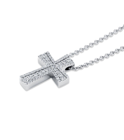 Europa Pave Cross Pendant