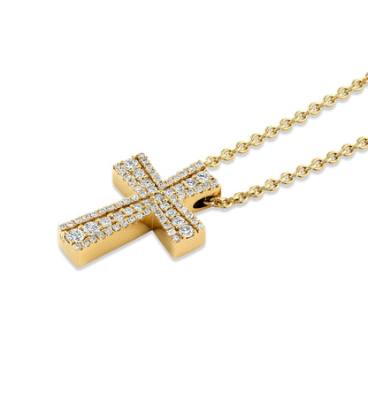Europa Pave Cross Pendant