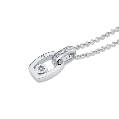 Link Pendant with Bezel Set Diamond