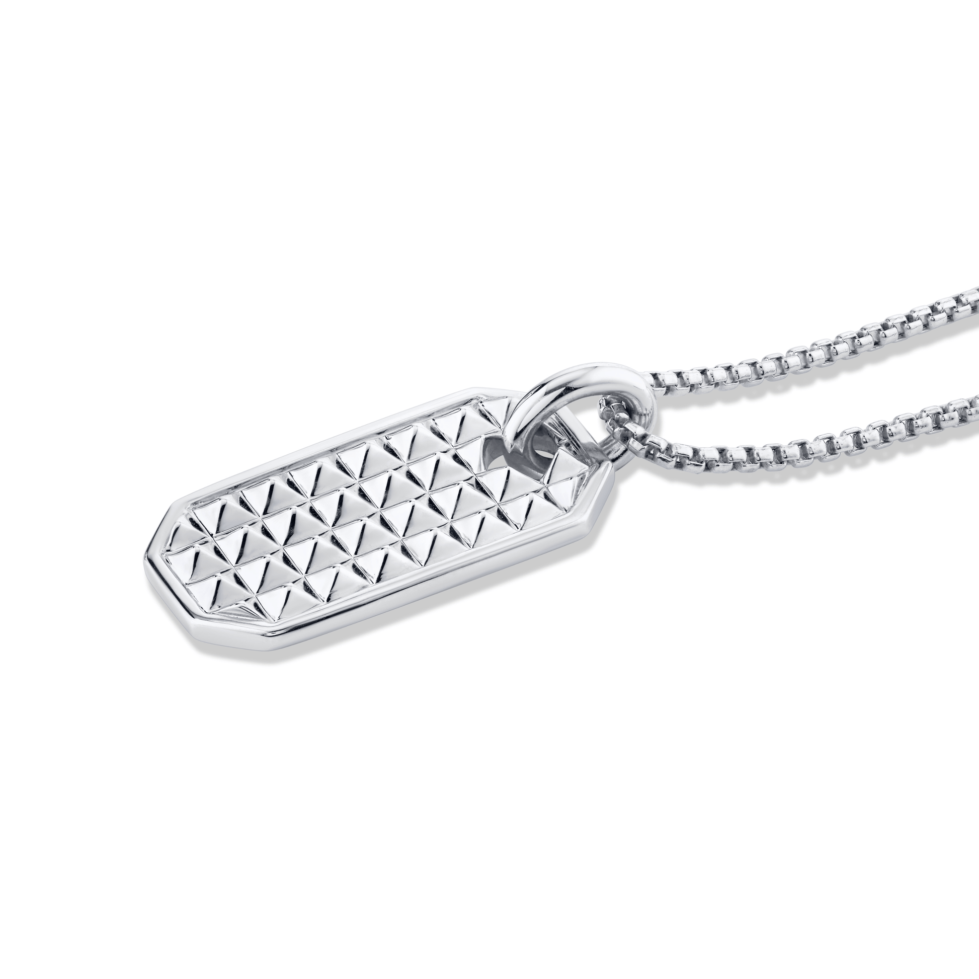 MICHAEL M Necklaces Men's Tetra Dog Tag