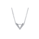 Mini V Diamond Pendant Necklace
