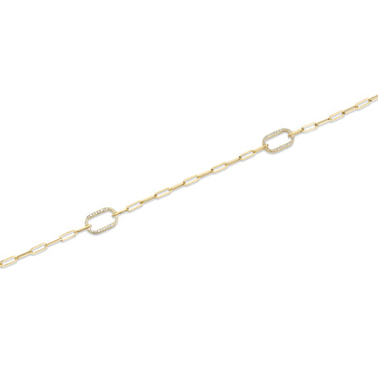 Pavé Link Station Necklace
