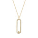 Pave Longline Link Pendant