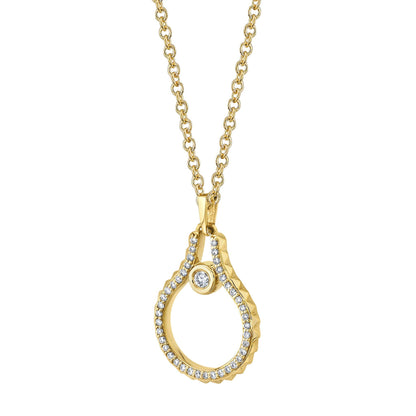 Pavé Mini Signature MM Tetra Pendant
