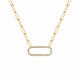 Pave Singleton Necklace