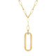Plain Longline Link Medallion Lariat