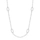 MICHAEL M Necklaces Silver Silver Pavé Link Station Necklace S-CN519