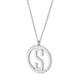 Silver Tetra Initial Medallion