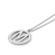Silver Tetra Initial Medallion