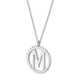 Silver Tetra Initial Medallion