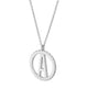 Silver Tetra Initial Medallion