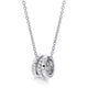 MICHAEL M Necklaces Tetra 3 Ring Necklace