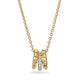 MICHAEL M Necklaces Tetra 3 Ring Necklace