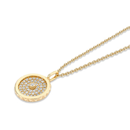 Tetra Pavé Bezel Medallion