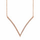 Wide V Diamond Pendant