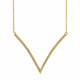 Wide V Diamond Pendant