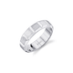 MICHAEL M Rings 14K White Gold Men's Block Band
