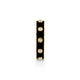 MICHAEL M Rings 14k Yellow Gold / Black Chroma Extruded Bezel Ring F483