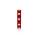 MICHAEL M Rings 14k Yellow Gold / Magenta Chroma Extruded Bezel Ring F483