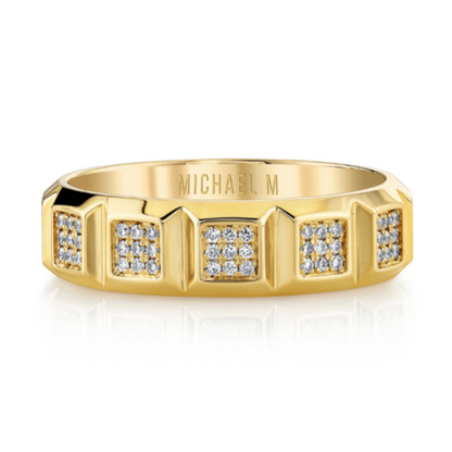 Men's Pave Block Band