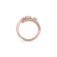 Montage Pave Knife Edge Bypass Ring