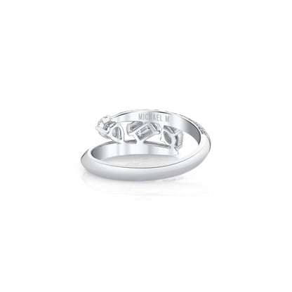 Montage Pave Knife Edge Bypass Ring