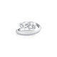 Montage Pave Knife Edge Bypass Ring