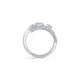 Montage Pave Knife Edge Bypass Ring