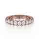 MICHAEL M Wedding Bands 18K Rose Gold Crown Band B327 B327