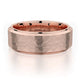 MICHAEL M Wedding Bands 18K Rose Gold Men's Band MB114 MB-114RG