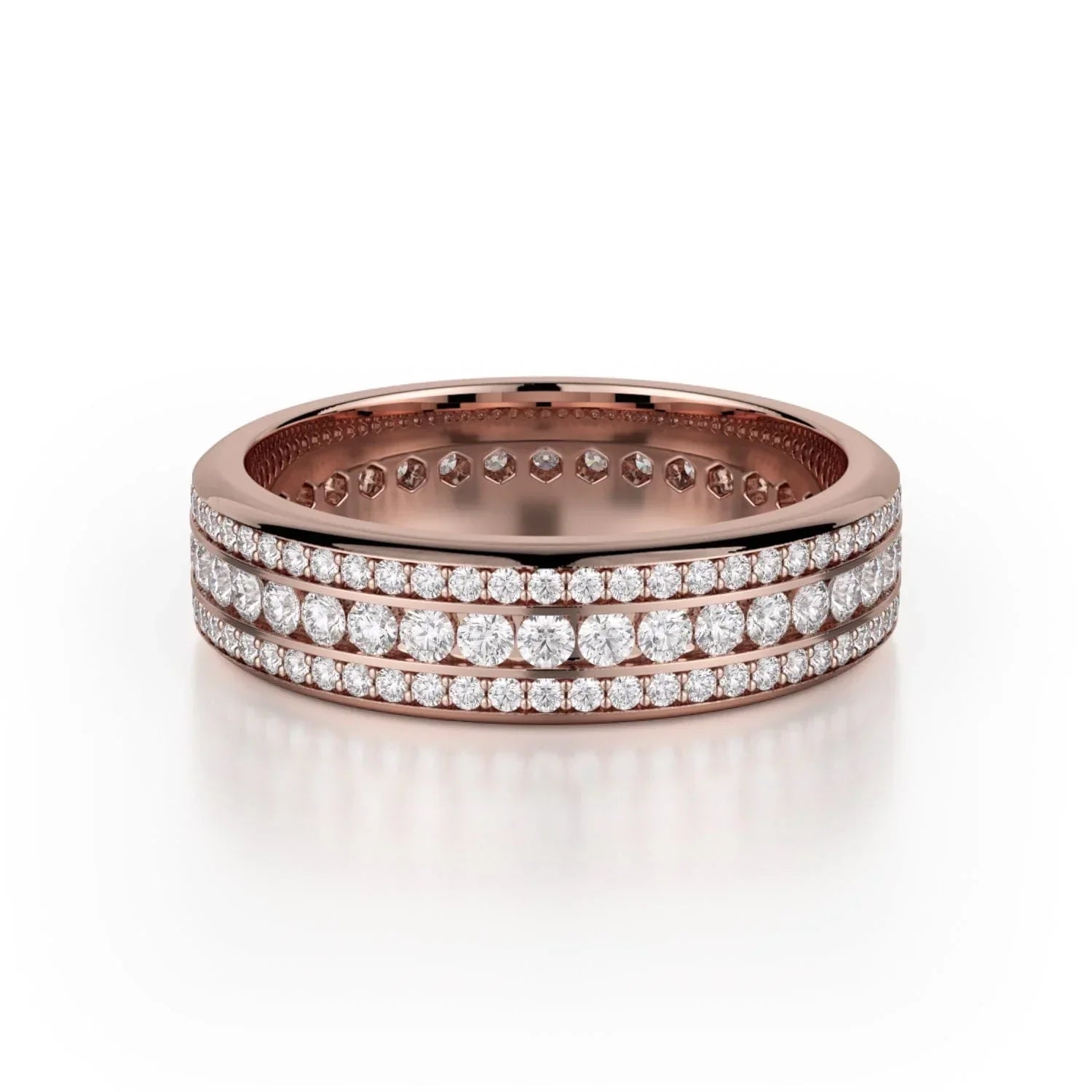 MICHAEL M Wedding Bands 18K Rose Gold Wedding band R323B R323B-RG