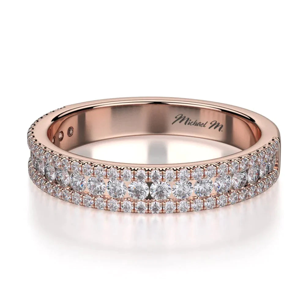 MICHAEL M Wedding Bands 18K Rose Gold WEDDING BAND  R396SB