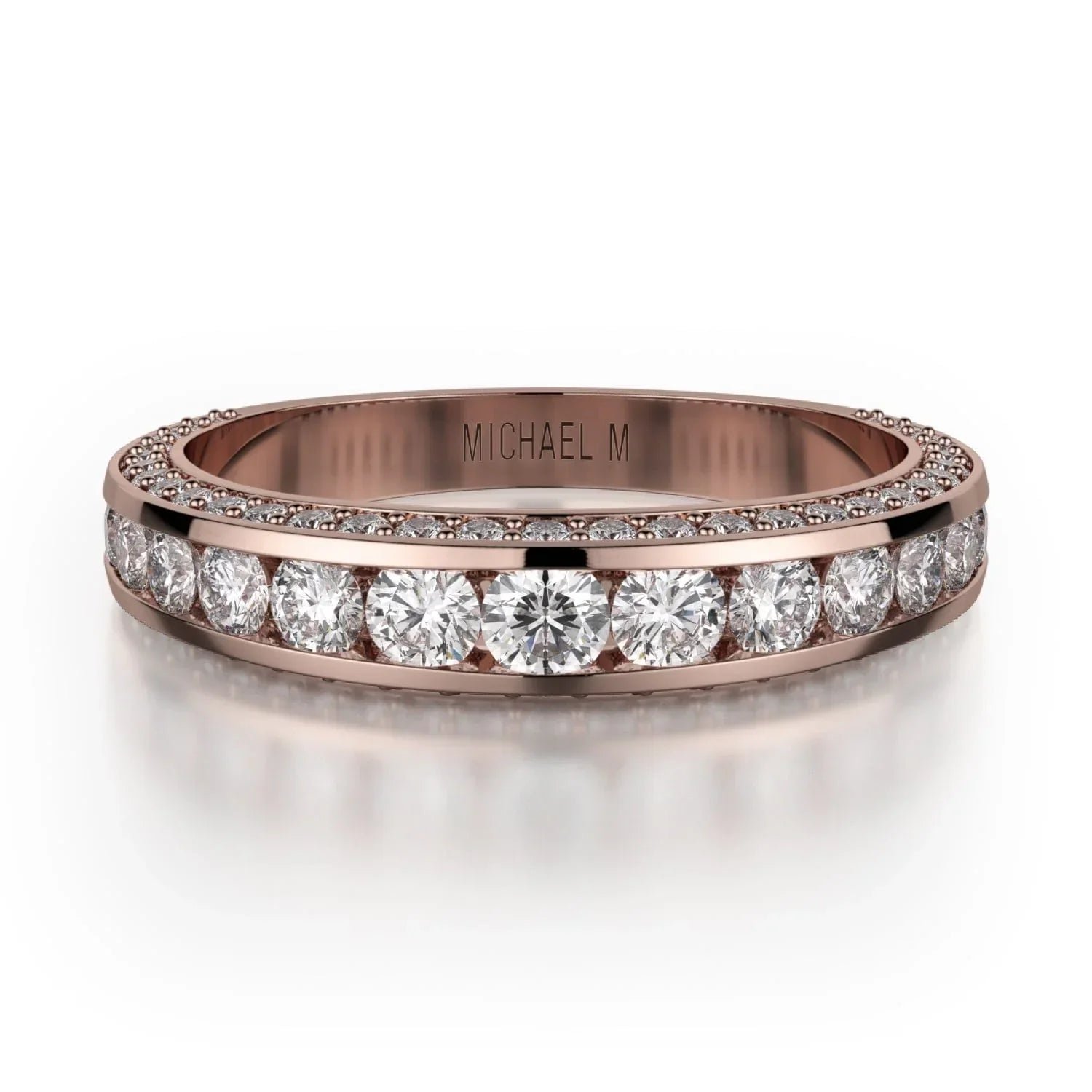 MICHAEL M Wedding Bands 18K Rose Gold Wedding band R399B