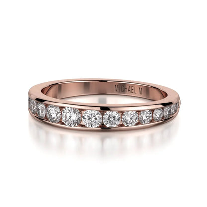 MICHAEL M Wedding Bands 18K Rose Gold Wedding band R417B