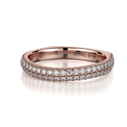 MICHAEL M Wedding Bands 18K Rose Gold Wedding band R437B