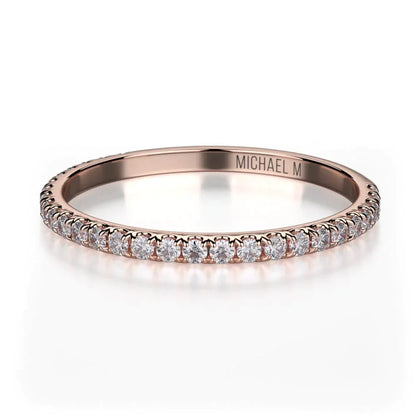 MICHAEL M Wedding Bands 18K Rose Gold Wedding band R706B R706BRG