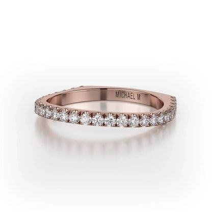 MICHAEL M Wedding Bands 18K Rose Gold Wedding band R783B R783B-RG