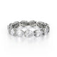 MICHAEL M Wedding Bands 18K White Gold Crown Band B329