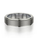 MICHAEL M Wedding Bands 18K White Gold/ Titanium Men's Band MB116 MB-116WG