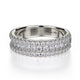 MICHAEL M Wedding Bands 18K White Gold Wedding band R396B
