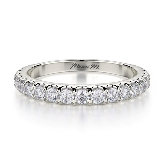MICHAEL M Wedding Bands 18K White Gold Wedding band R693B R693BWG