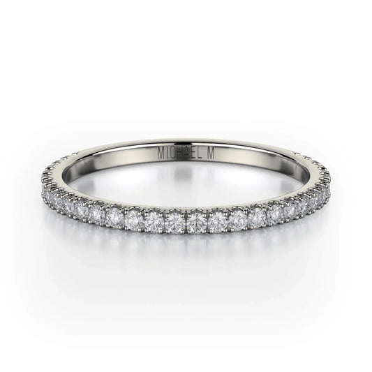 MICHAEL M Wedding Bands 18K White Gold Wedding band R713B R715B-WG