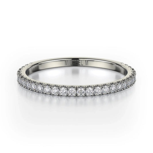 MICHAEL M Wedding Bands 18K White Gold Wedding band R742B