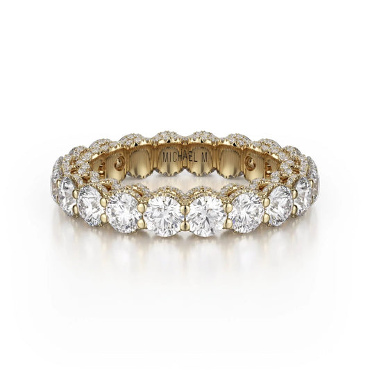 MICHAEL M Wedding Bands 18K Yellow Gold Crown Band B328 B328