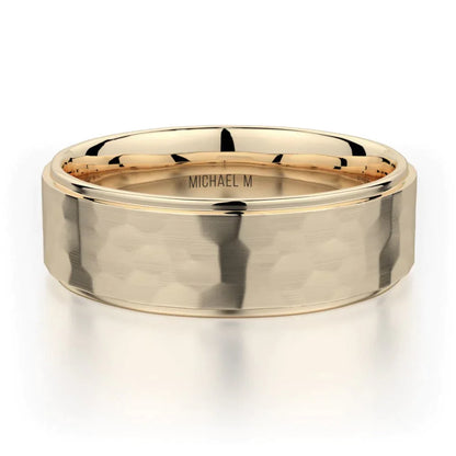 MICHAEL M Wedding Bands 18K Yellow Gold Men's Band MB113 MB-113YG