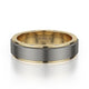 MICHAEL M Wedding Bands 18K Yellow Gold/ Titanium Men's Band MB116 MB-116YG
