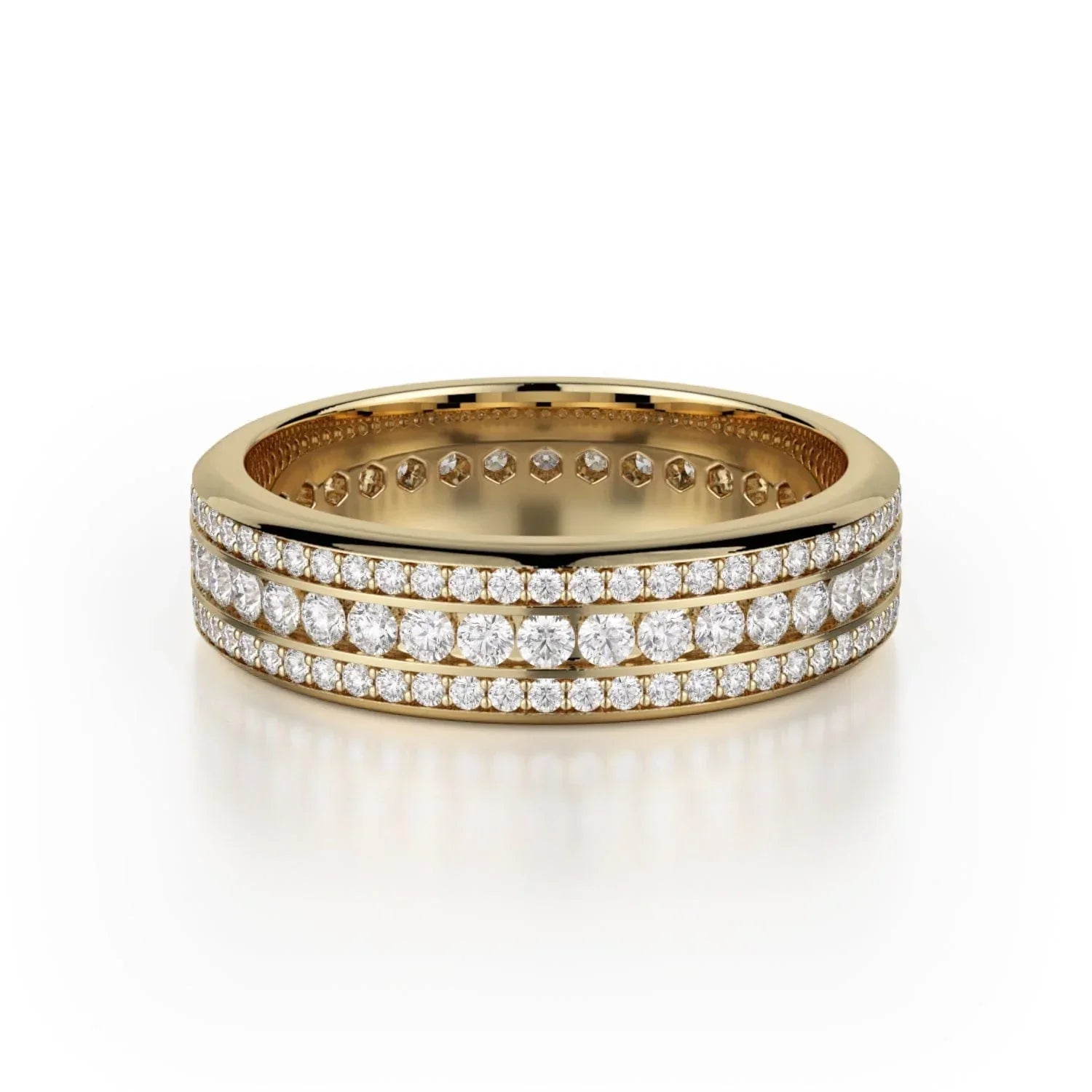 MICHAEL M Wedding Bands 18K Yellow Gold Wedding band R323B R323B-YG