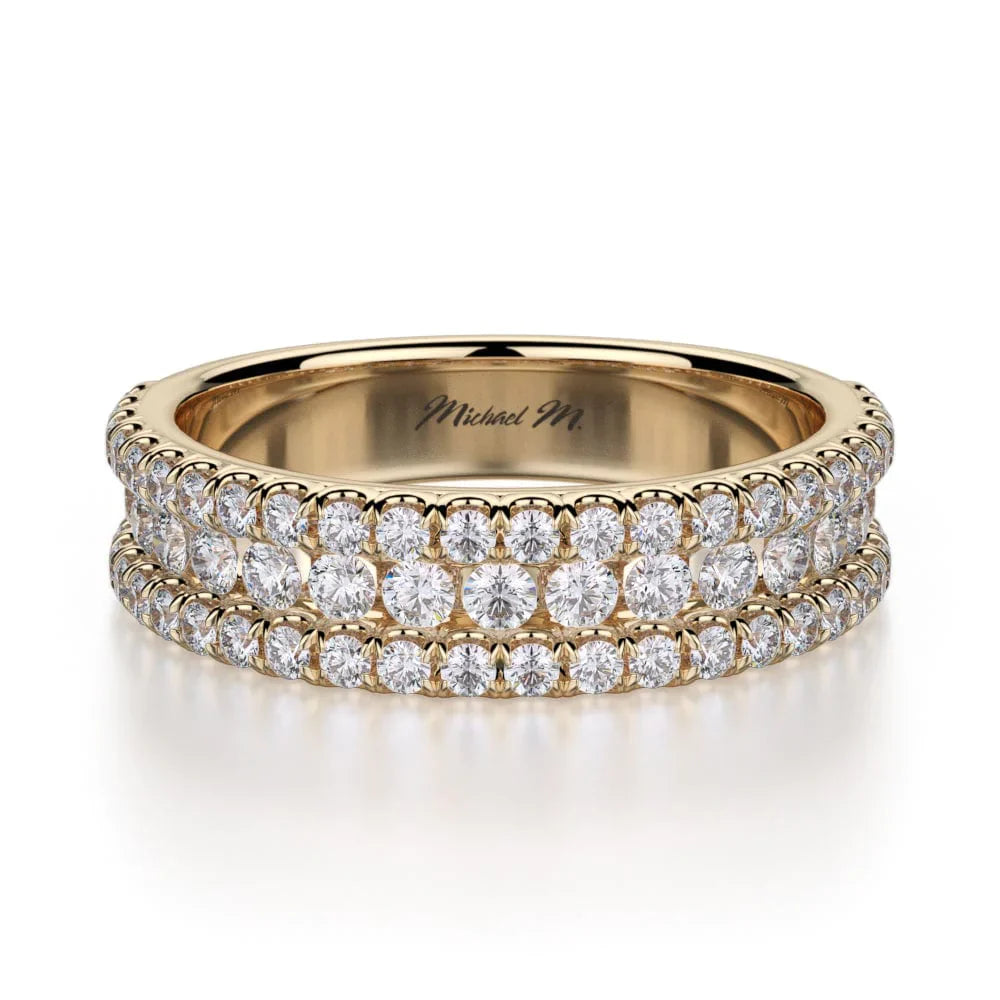 MICHAEL M Wedding Bands 18K Yellow Gold Wedding band R396B