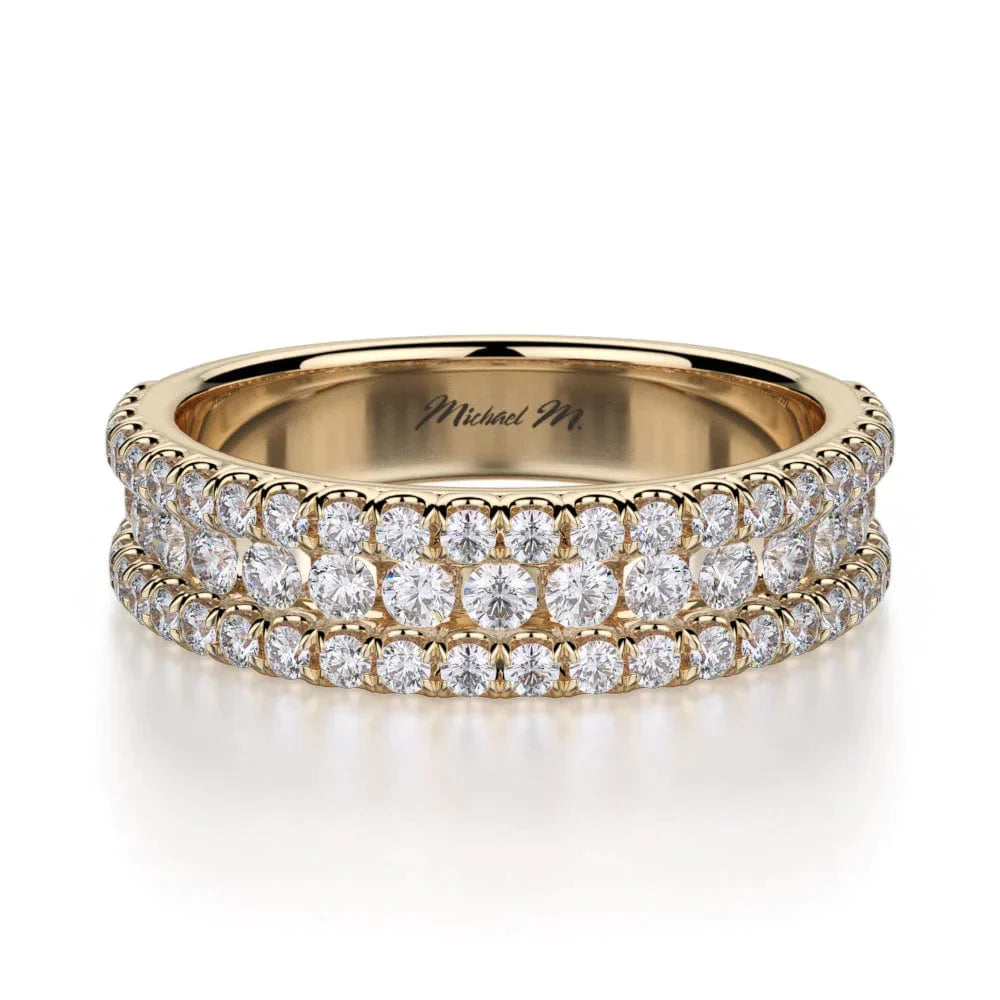 MICHAEL M Wedding Bands 18K Yellow Gold Wedding band R396B