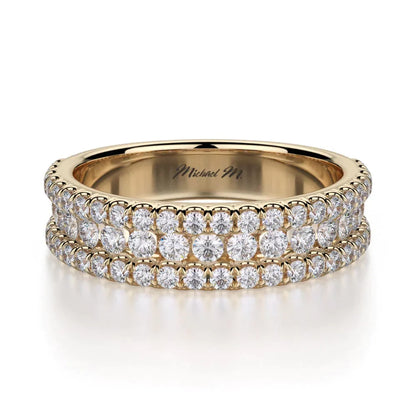 MICHAEL M Wedding Bands 18K Yellow Gold Wedding band R396B